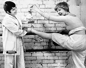 Zizi Jeanmaire & Joanne Woodward At The Lichine Ballet Academy