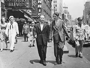 Zoot Suiters Walking Down the Street