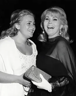 Zsa Zsa Gabor Smiling with Daughter Francesca