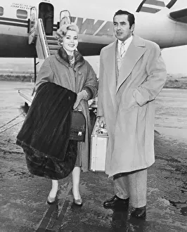 Passenger Airplane Prints: Zsa Zsa Gabor and Tyrone Power